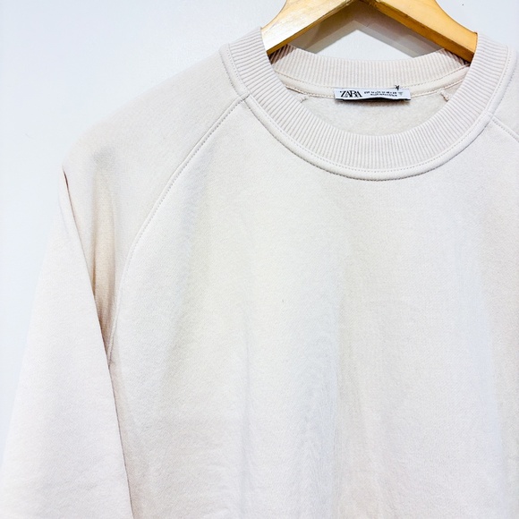 ZARA Cream crewneck sweater - Picture 2 of 8